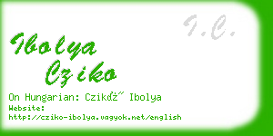 ibolya cziko business card
